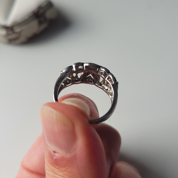 Tocara 925 silver ring with rhinestones - Picture 6 of 8